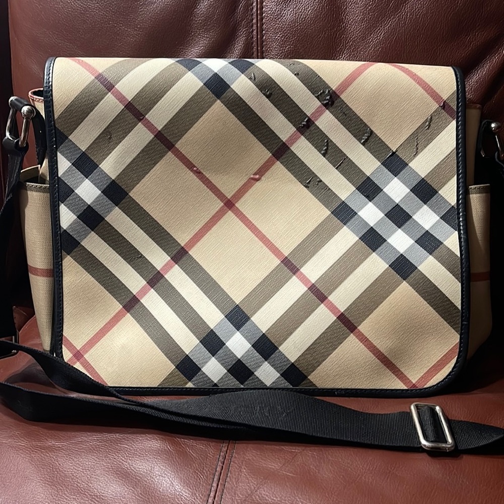 Burberry diaper bag